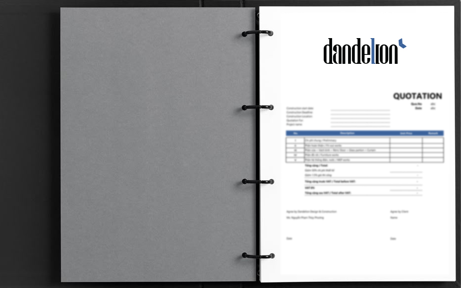 Hồ sơ đấu thầu thi công dự án thiết kế thi công nội thất văn phòng